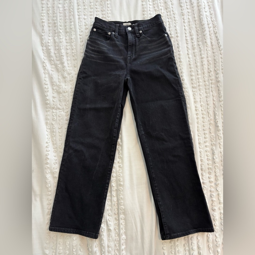 J. Crew Black Straight Wide Leg Women's Jeans